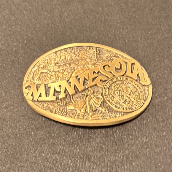 First Edition - State of Minnesota - Solid Brass Belt Buckle - 80’s Vintage - Picture 8 of 8